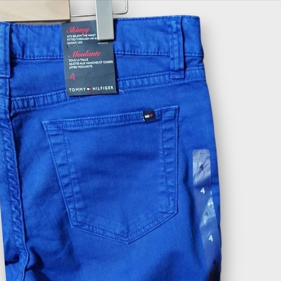 NWT Tommy Hilfiger Blue Twill Skinny Jeans ~sz 4 - Picture 5 of 6
